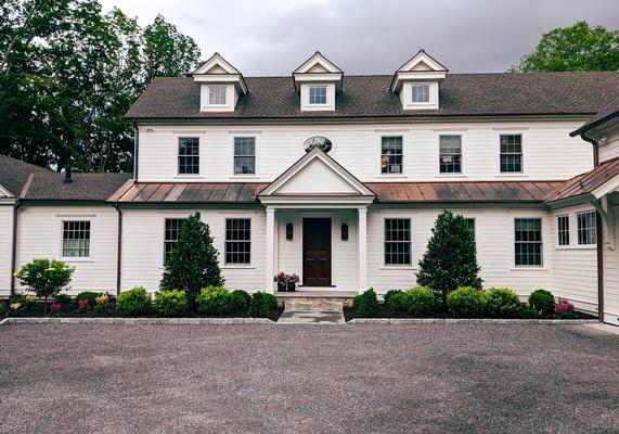 Classic Colonial Foundation Planting