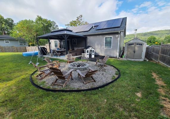 Backyard Fire Pit Patio